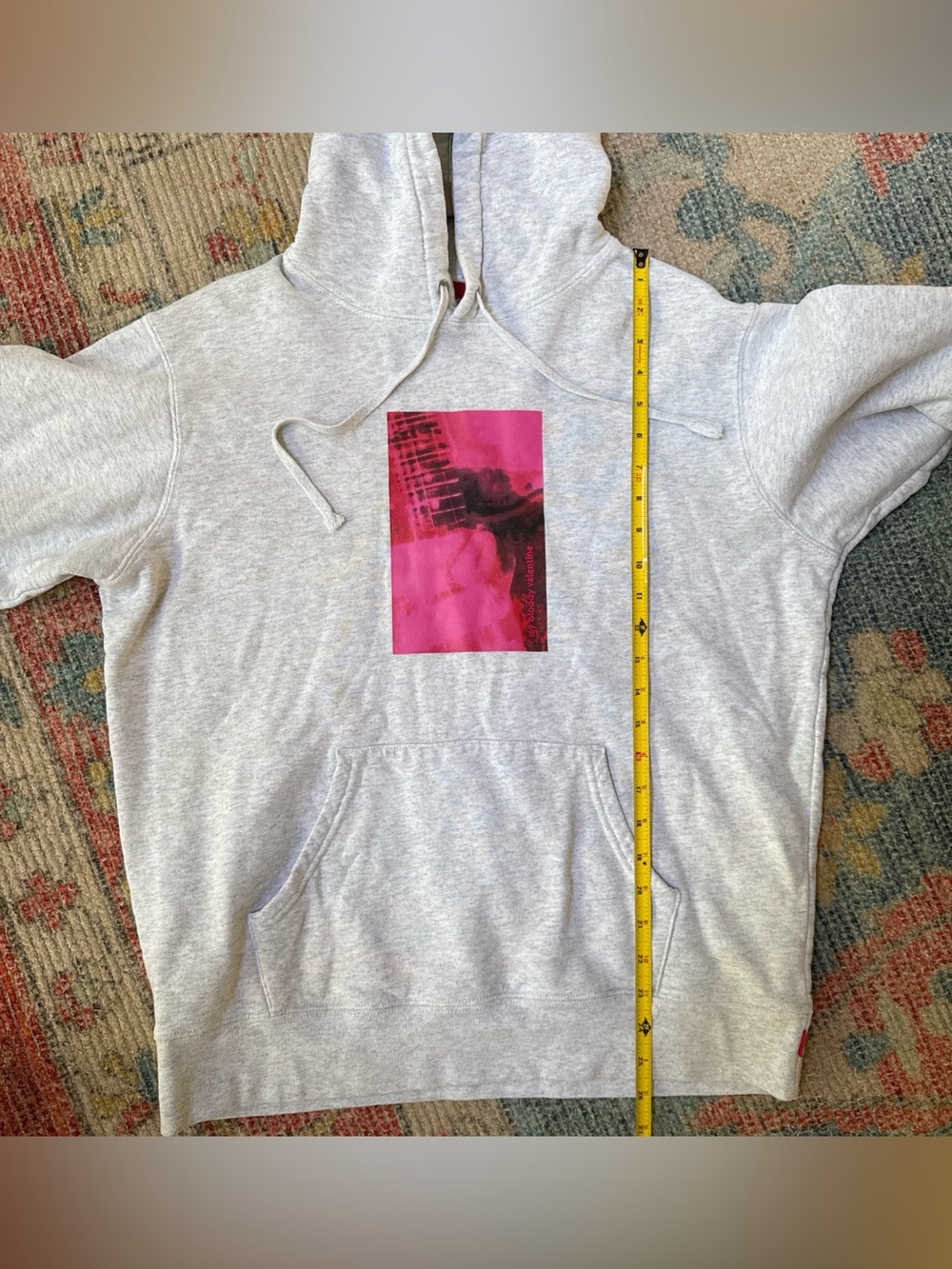 Rare Supreme x My Bloody Valentine -"Loveless" Hoodie Gray Sz M Graphic Pullover - Picture 12 of 12